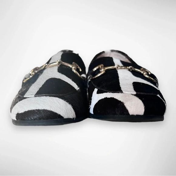 ALFANI Step N Flex Calf Hair Loafers With Brass Horse Bit Detail Size 6 | EUC - Picture 3 of 10